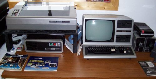 Brad Nelson's TRS-80 Model III system with hard drive and Line Printer V, Wisconsin, USA.
