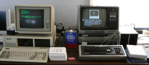 David Cooper's Tandy 1200HD and Model 1 systems, Seattle Washington, USA.