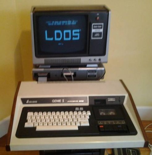 Don Gillies Genie I with Tandy Expansion Interface and monitor, Glen Iris, VIC.