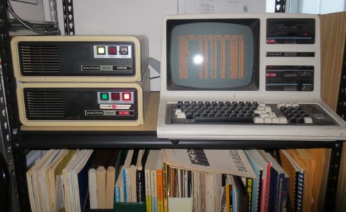 Ira Goldklang's hard disk based Model 4 Super Micro, Los Angeles, CA.